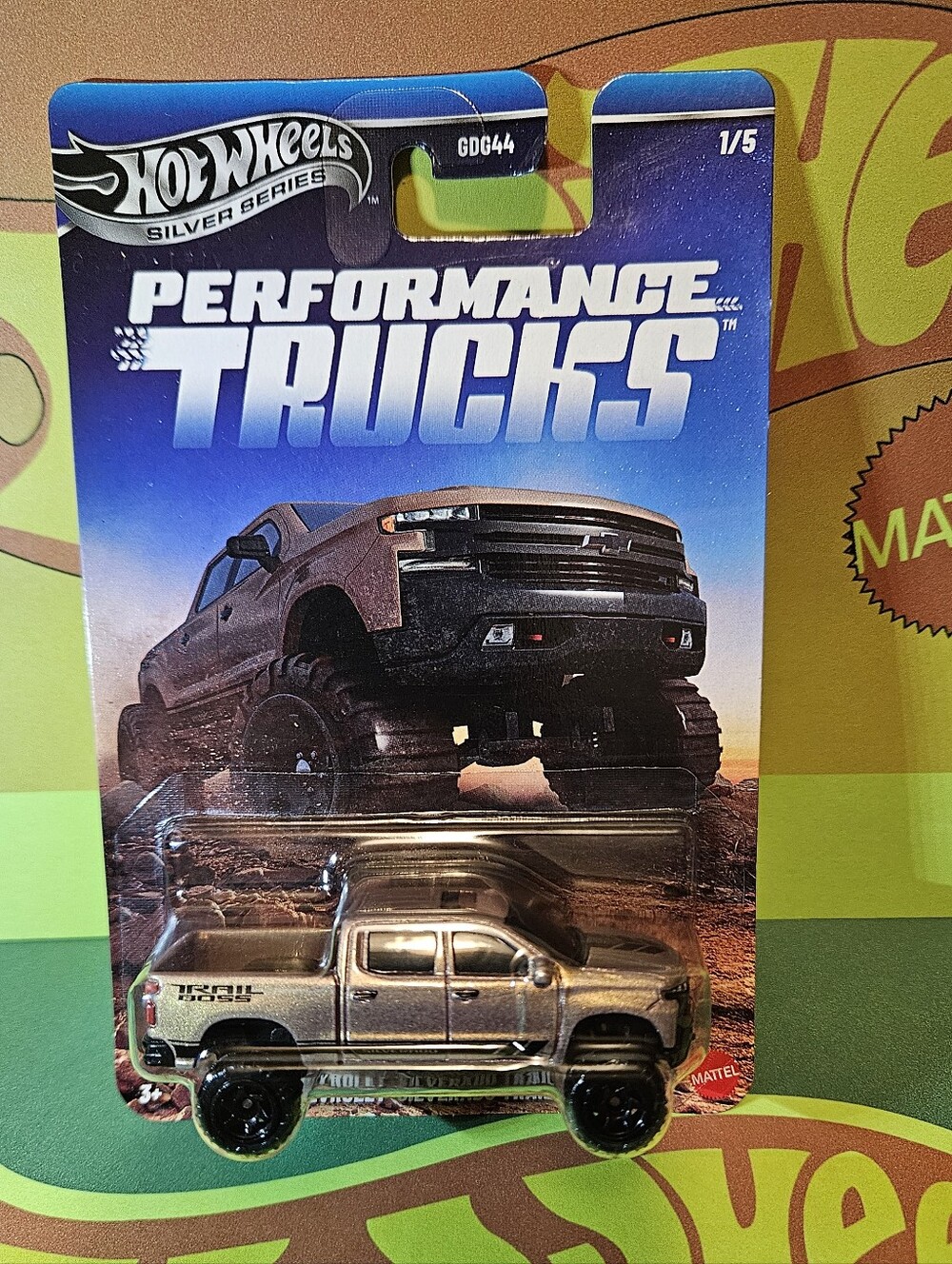 HotWheelsSilver Series Performance Trucks Chevy Z71 4X4 - Gold
